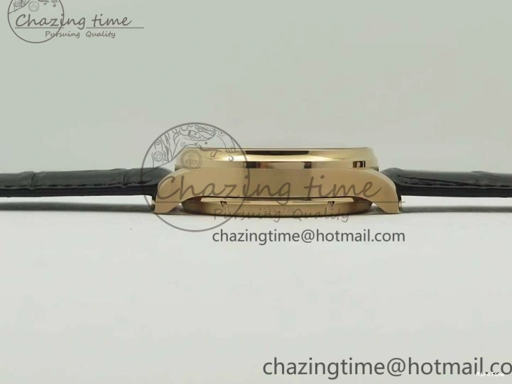 MIROTIME 1220 Portuguese Tourbillon IW5046 RG ZF Best Edition Gray Dial on Black Leather Strap SmoothTexture 7142